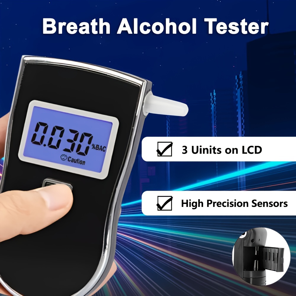 Alcootest d'alcool, éthylomètre d'alcool de précision de qualité  professionnelle, détecteur d'alcool d'alcool portable Détecteur d'alcool  personnel numérique avec numérique