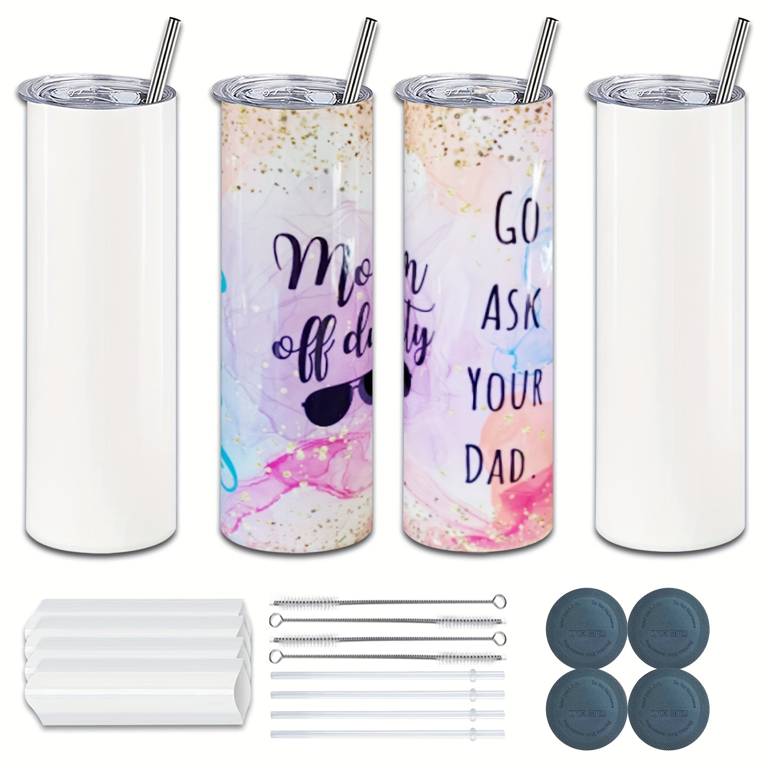 Kocdam Sublimation Tumblers With Lids And Straws Bulk - Temu Germany
