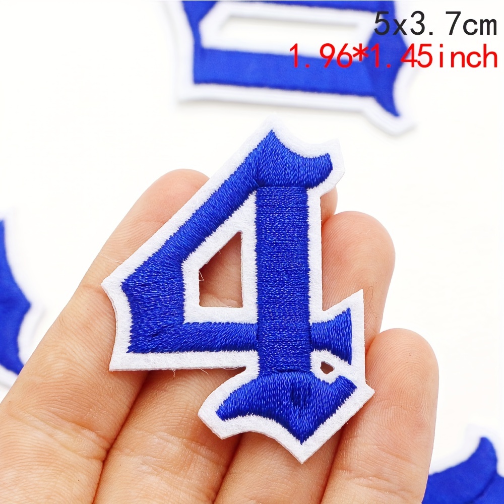 1PC Red 4.8CM Embroidery Letter Patch Iron on Patch Name