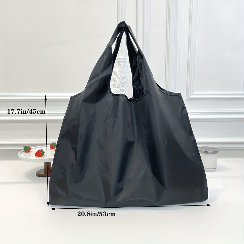 Plain Black Plastic Carry Bag, For Grocery