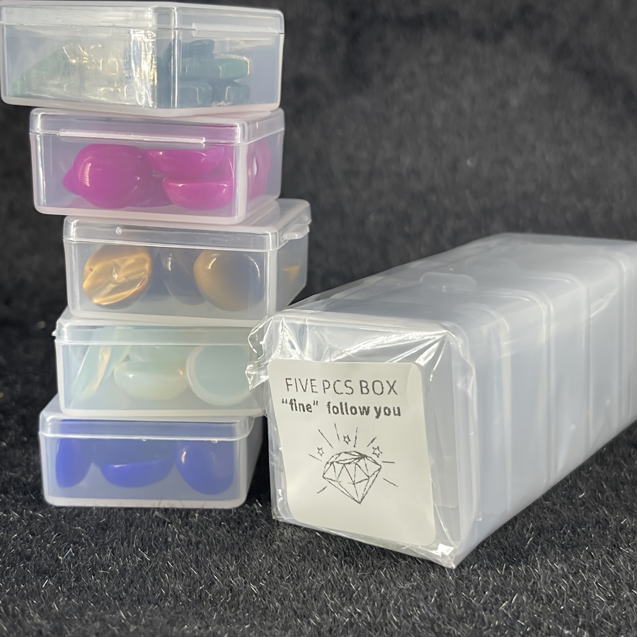 1pc Mini Clear Plastic Storage Box for Jewelry, Hardware, and Accessories -  Perfect for Organizing Small Items