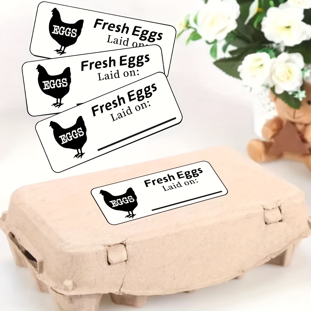 Fresh Eggs Stickers, Egg Carton Sticker, Custom Farm Eggs Label To Mark  Your Eggs Birth Date - Temu Mexico, Egg Carton Stamp 
