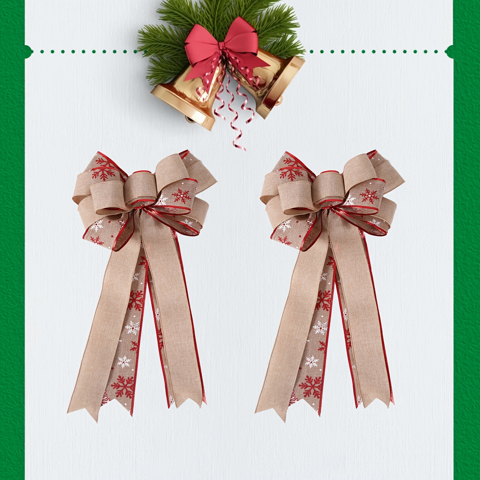 double layered wreath bow