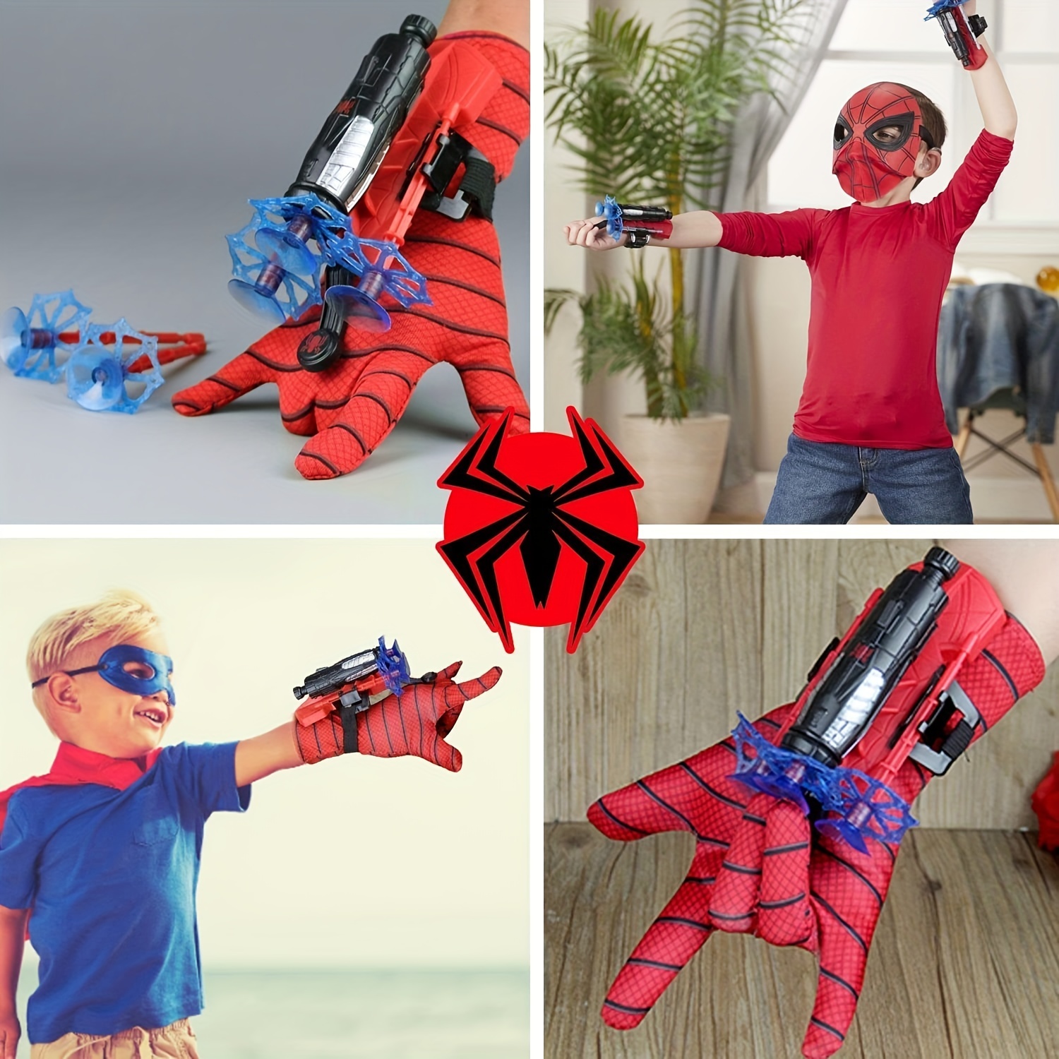 Spider Web Shooter, Super Hero Role-Playing, Hero Launcher Wrist Gloves Toy  Costume for Cosplay 