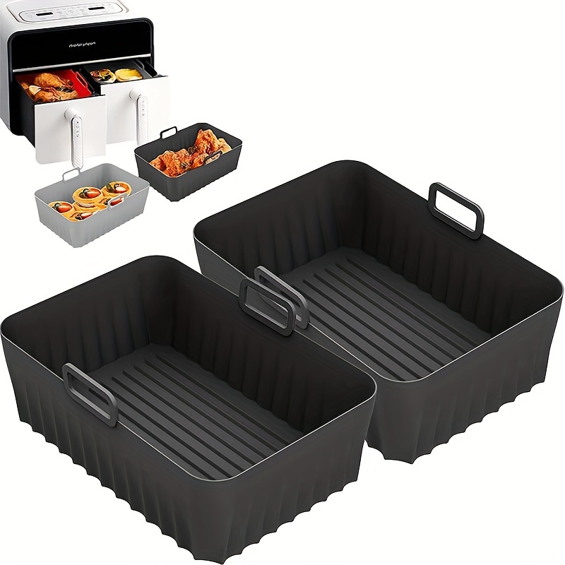 Air Fryer Silicone Liner Rectangle Oven Baking Tray Basket