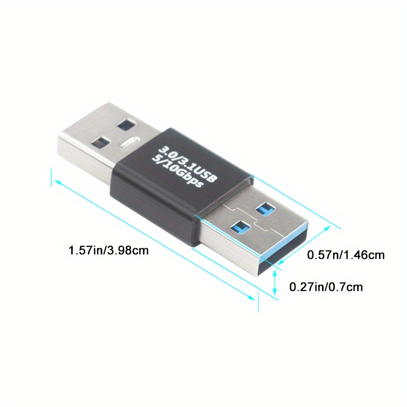 Professional I-ZCLIVE USB 3.0/3.1 Male to Male Adapter, Glossy Finish, Uncharged, USB Type-A Connector, High-Speed Data Transfer, No Battery Required 9 I-ZCLIVE USB 3.0/3.1 Male to Male Adapter, Glossy Finish, Uncharged, USB Type-A Connector, High-Speed Data Transfer, No Battery Required