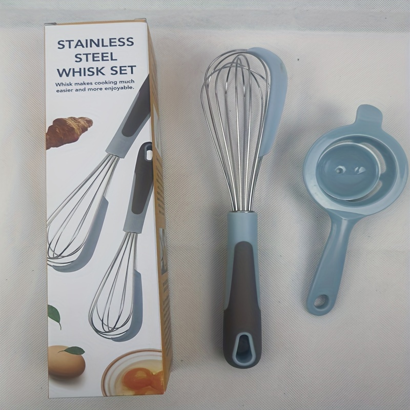 Silicone Whisk With Wooden Handle Hand held Egg Beater - Temu