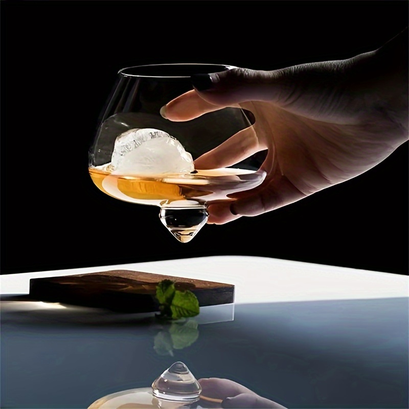 1pc Rotating Whisky Glass Whisky Glasses Bar Whiskey Glasses Stylish  Glassware For Scotch Bourbon Whisky Cocktail Cognac Vodka Gin Tequila  Liquor Home Decor Home Kitchen Items Unique Gifts For Men - Home