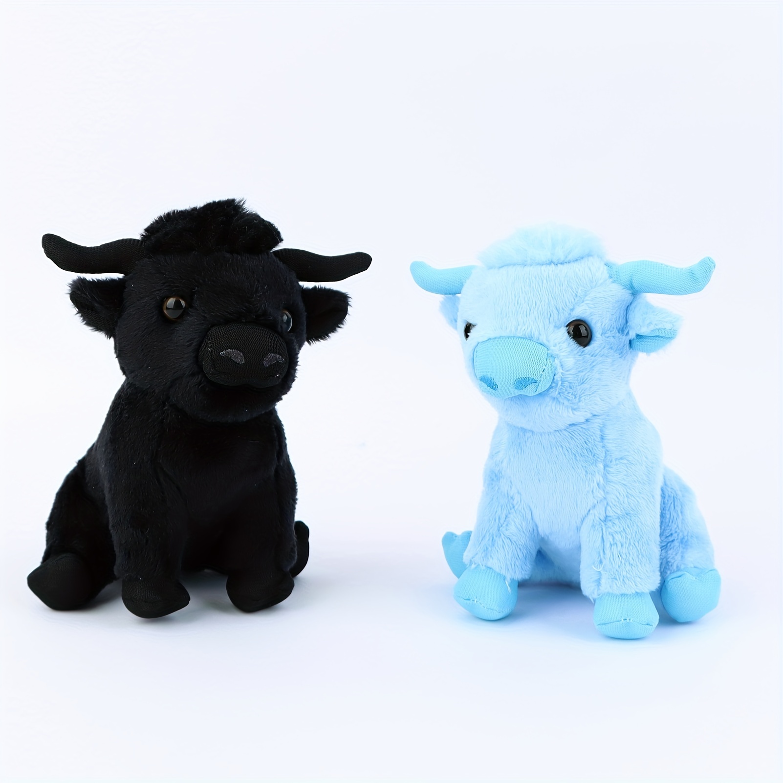 Simulation Highland Cow Family Plush Toys Highland Cow With - Temu United  Arab Emirates