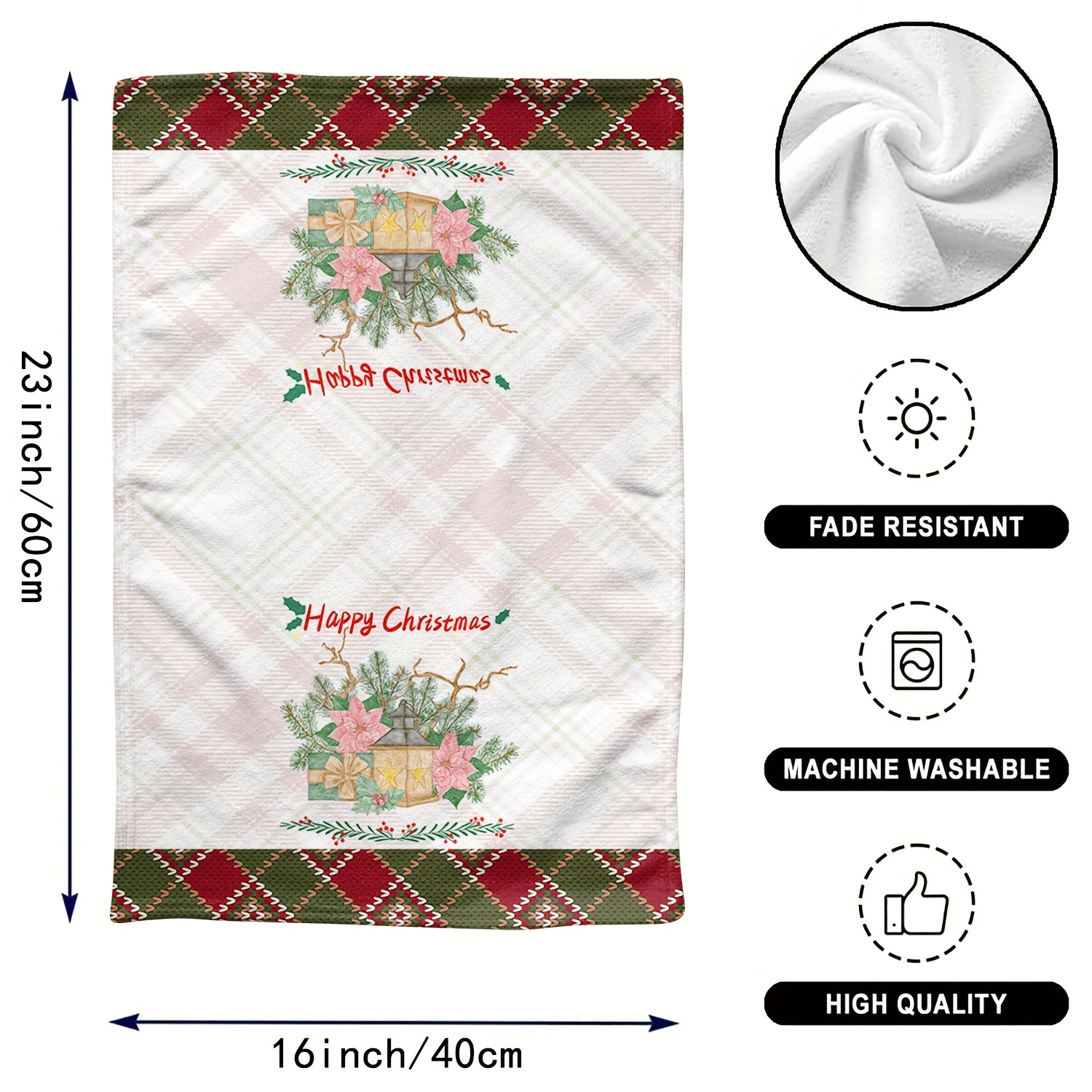 Christmas Pattern Dish Towels, Soft Absorbent Fingertip Towel, Christmas Kitchen  Towel Dish Cloths, Seasonal Winter Holiday Decoration Towels Set, Bathroom  Supplies, Christmas Decor, Housewarming Gift - Temu Philippines