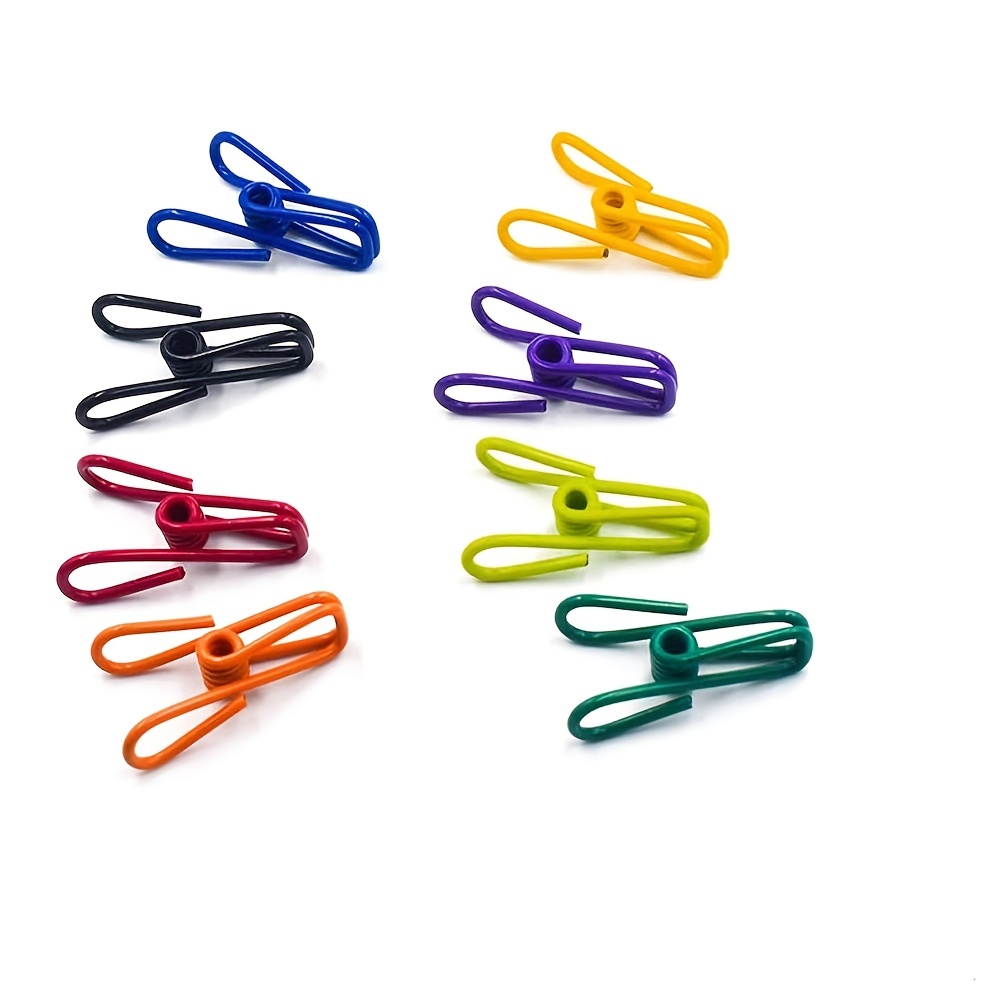 10Pcs/Pack Chip Clips Utility PVC-Coated Clips Bag Clips Multipurpose  Clothes Pins Food Clips for Food Packages Laundry Hanging