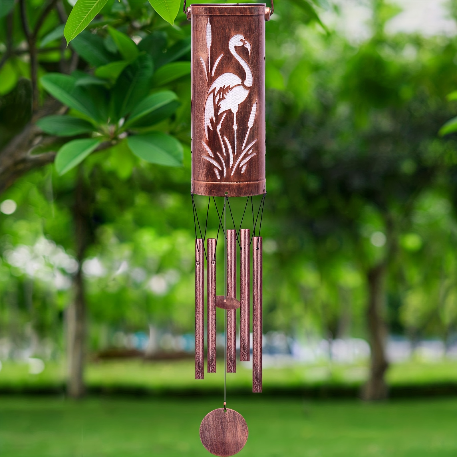 Wind Chimes Solar Wind Chimes Hanging Lights Outdoor Metal - Temu