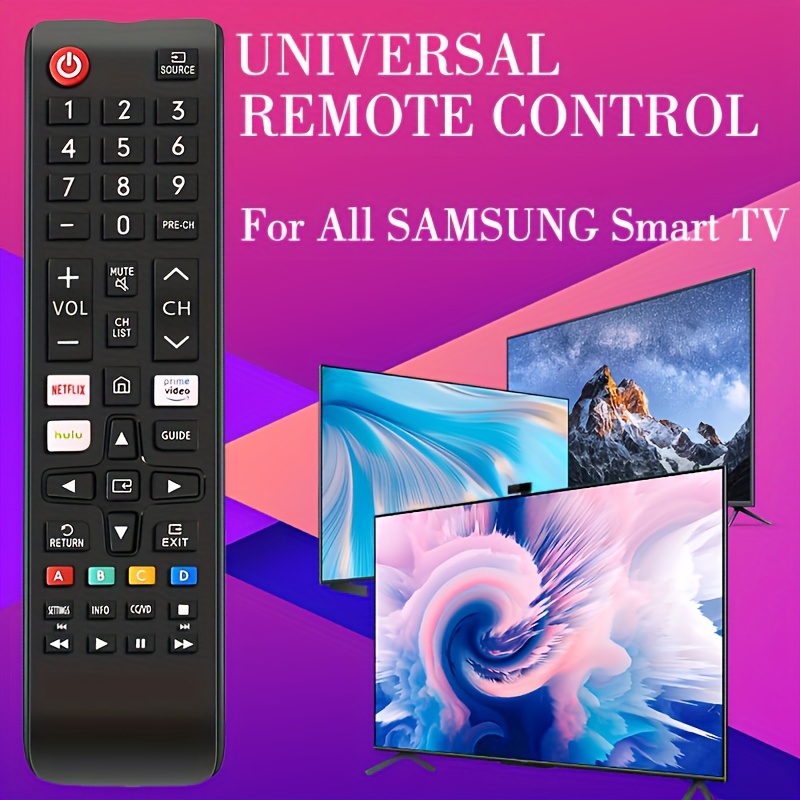 Télécommande TV Universal Sans fil Contrôleur Intelligent Remplacement pour  Samsung HDTV LED Smart TV Numérique 