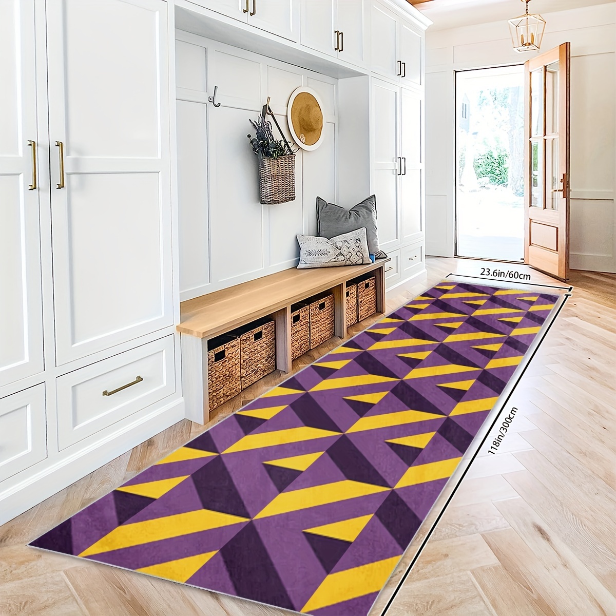 2'X10' Runner Rug Soft Non Slip Machine Wash