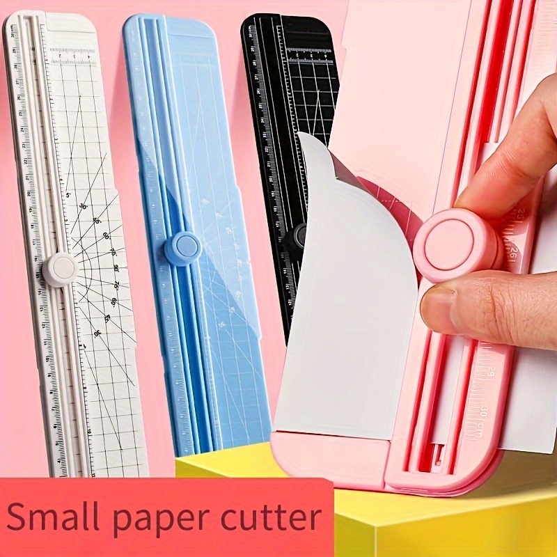 Cortador de papel circular, cortador de círculo giratorio, recortador de  papel, herramienta para álbumes de recortes con 3 cuchillas reemplazables