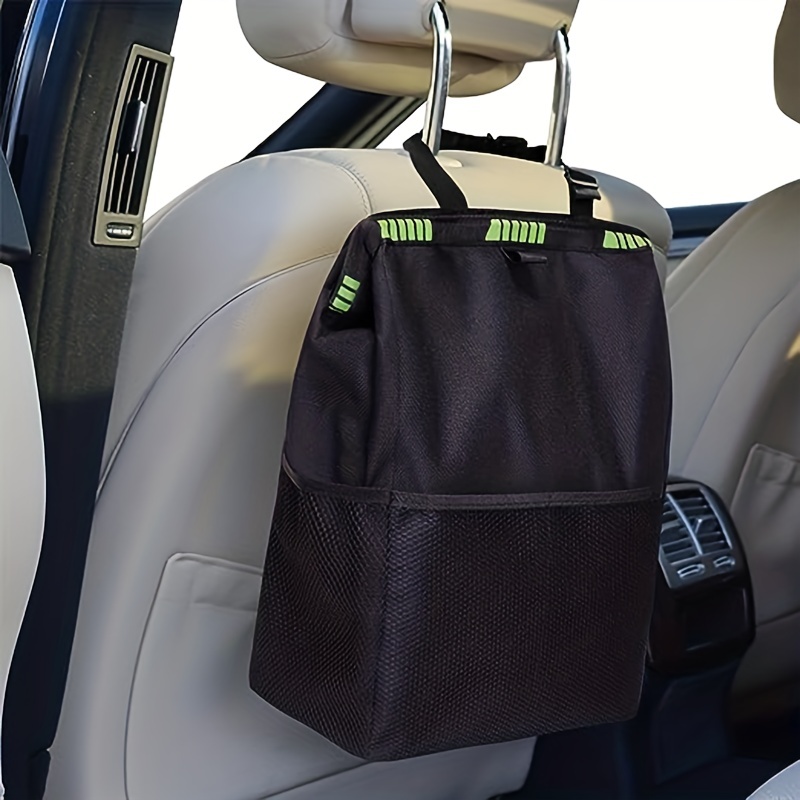 Baseus Car Storage Baskets Car Seat Back Organizer PU Leather Backseat with  Garbage Bag Car Organizer Interior Accessories