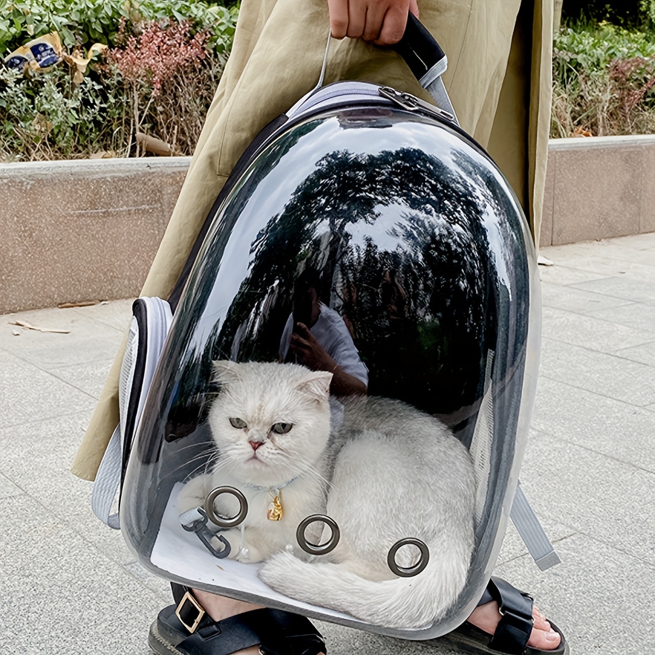 Pet Carrier Backpack For Cats, Cat Bag, Portable Transparent Space Capsule  Pet Bag For Going Out, Breathable Cat Backpack - Temu