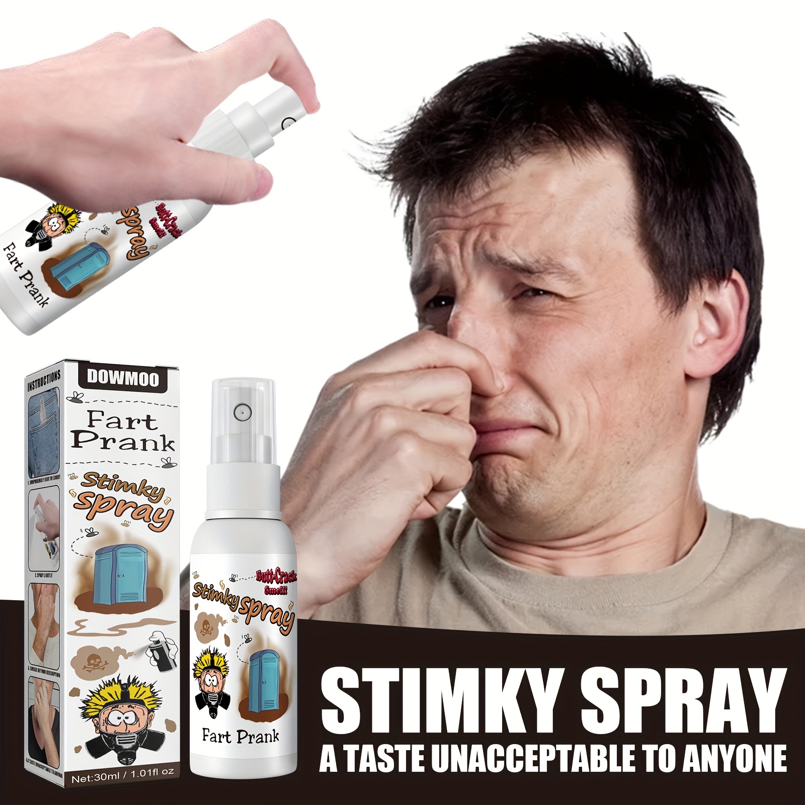 Smelly Fart Pepper Spray Prank Prank Entertainment - Temu