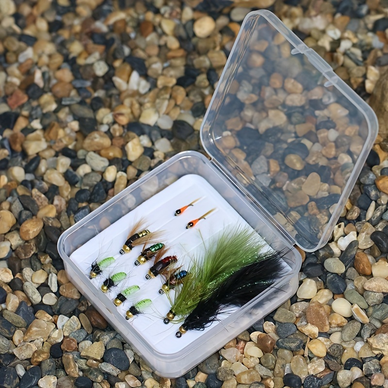 Premium Trout Fishing Flies Dry Wet Scud Nymph Midge Larvae - Temu Canada