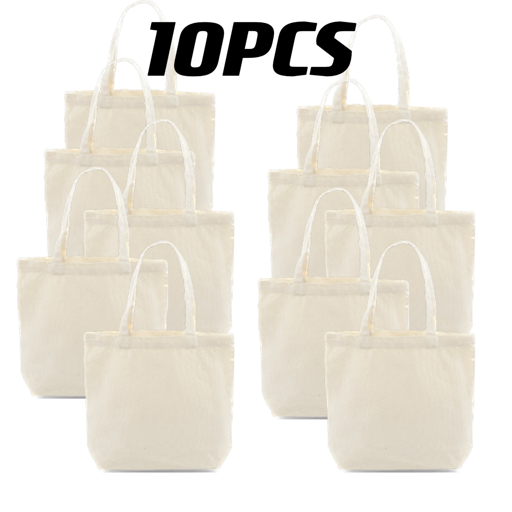 Amazon.com: Set of 24 Blank Cotton Tote Bags Reusable 100% Cotton Reusable Tote  Bags (2 dozen): Home & Kitchen
