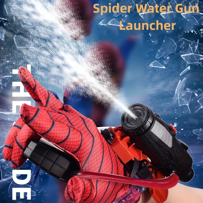 

Spider Water Squirt Gloves, Manual Press Continuous Water Gun For Kids, Super Web Role-play Toy Set Wrist Launcher Movie Toy Water Spray Toy For Boys Girls