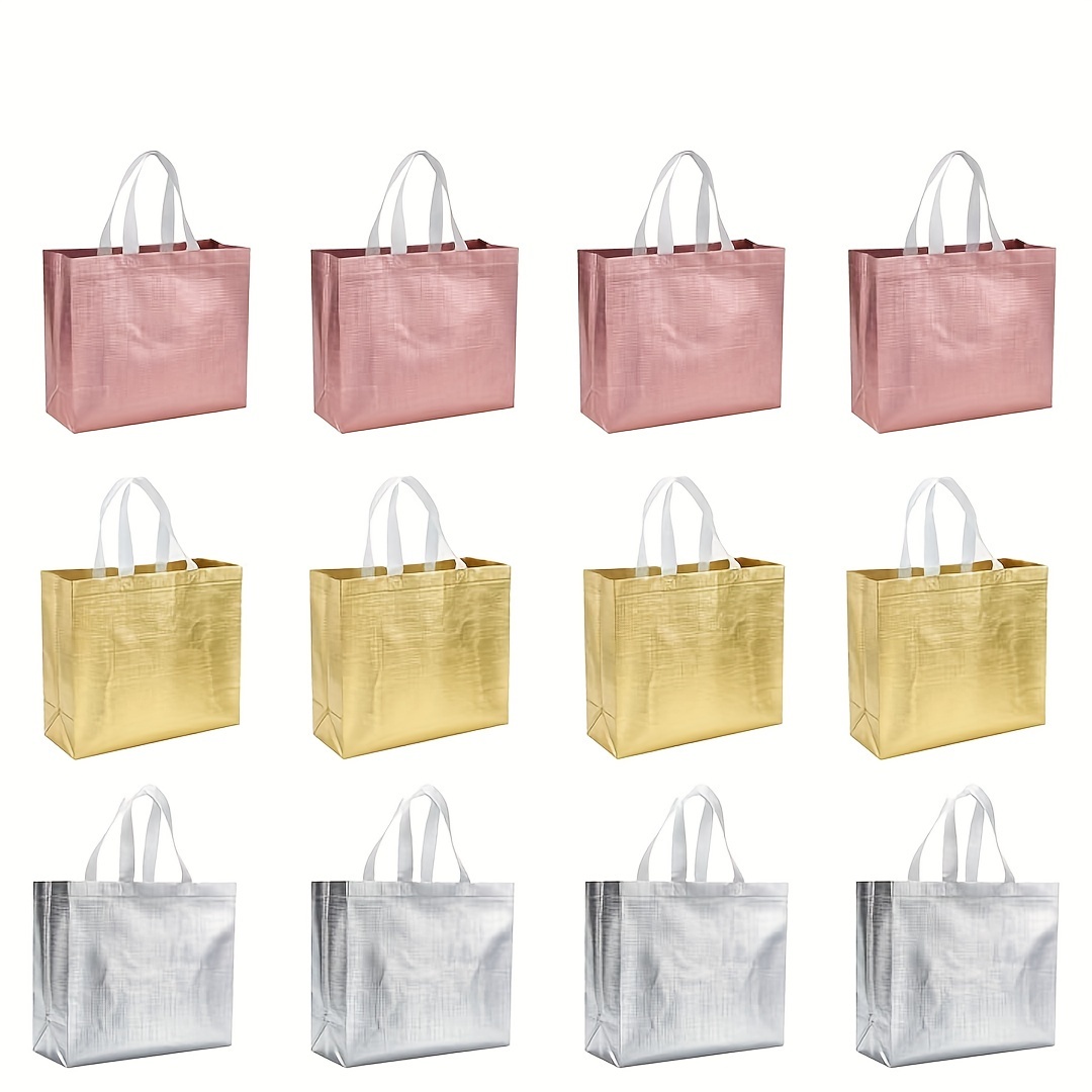 2pcs Reusable Gift Bags for Party Weddings, Light and Durable Shopping Bags