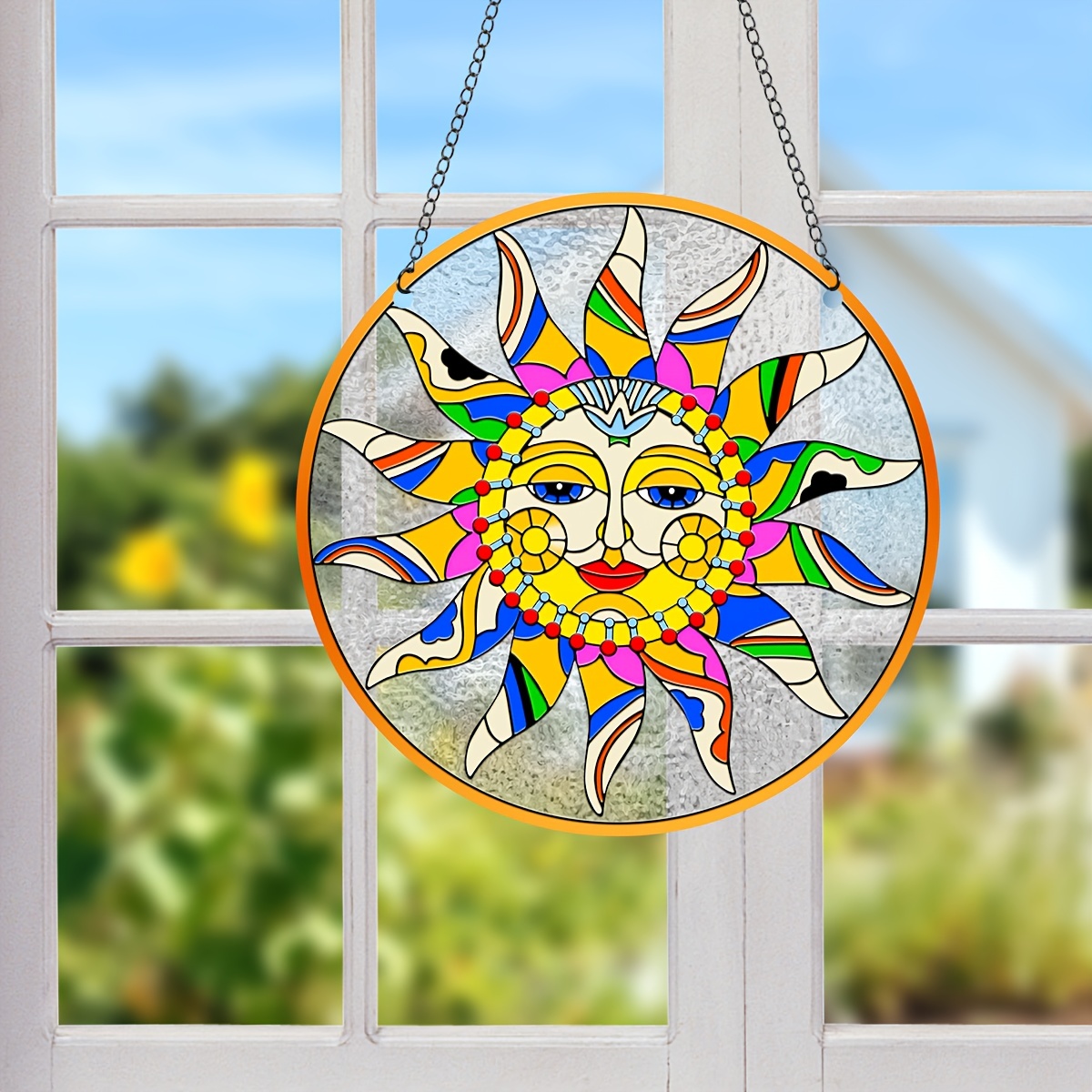 Boho Window Hanging Decor, Suncatcher, Window Decorations, Sun