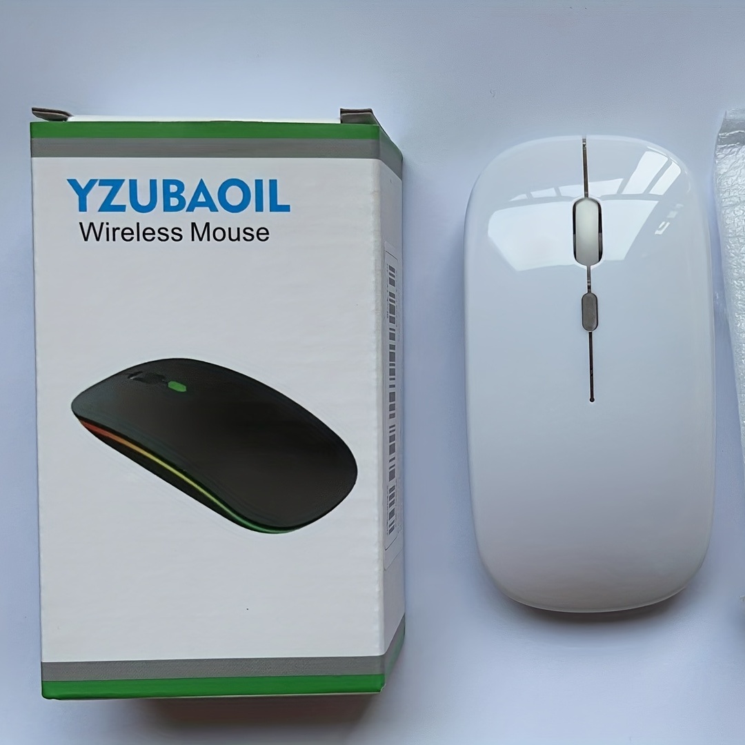- Portable Wireless Rechargeable Temu Mouse Slim Dual Mode Mouse