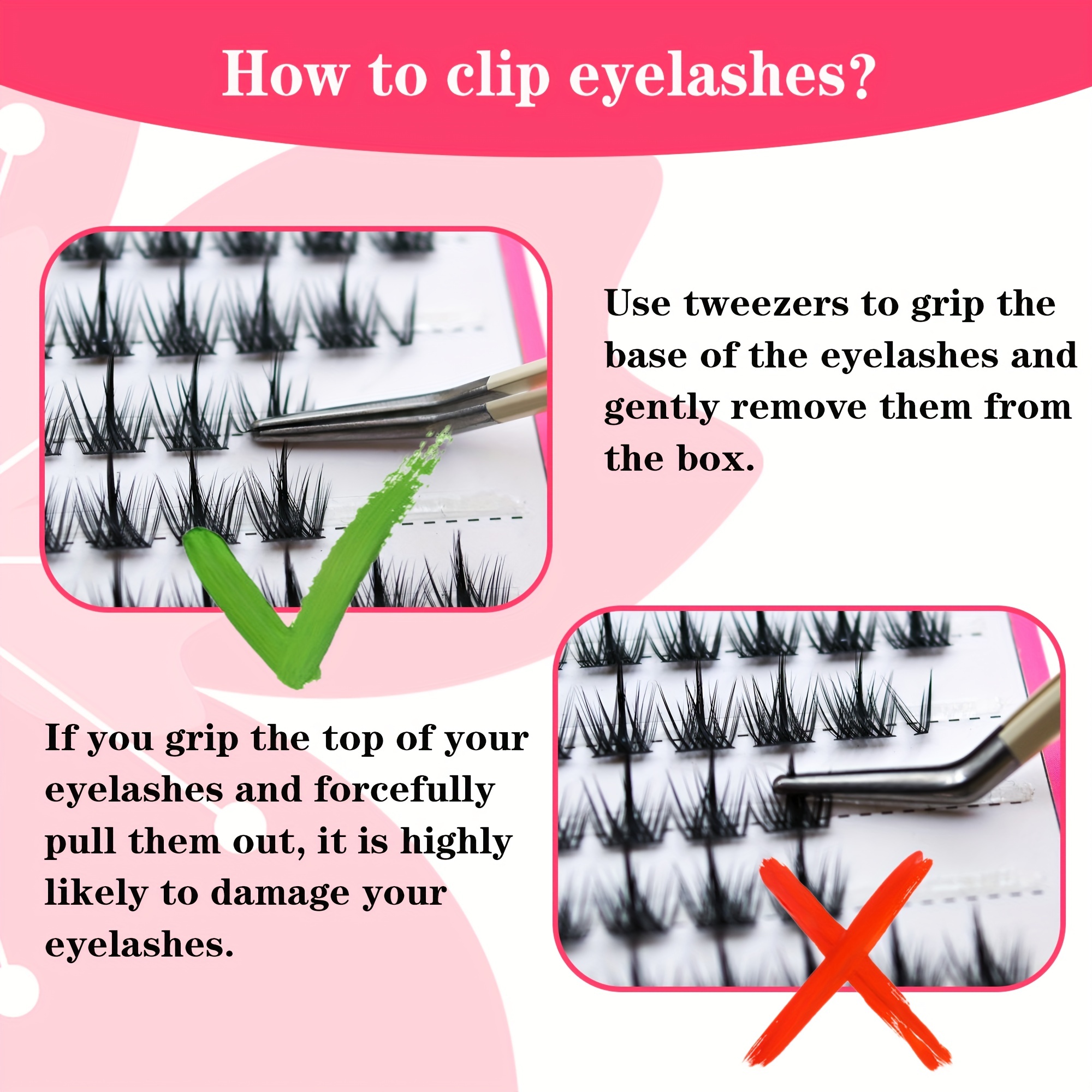 DIY 10mm Cluster Lashes Extensions C Curl 110pcs Soft Lightweight Home Use