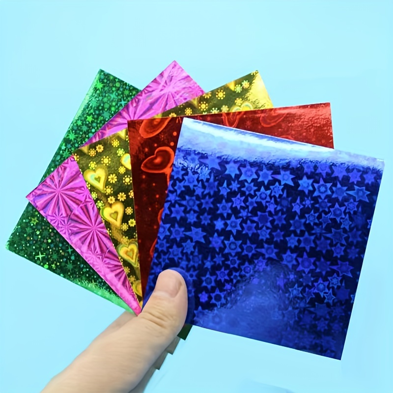 100pcs Folding Papers Rectangle Handcraft Double Sided Color Papers DIY  Handcraft Origami Papers 