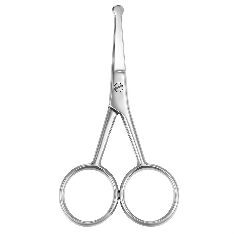 Nose Hair Scissors Rounded Tip Scissors Facial Hair Scissors Stainless ...