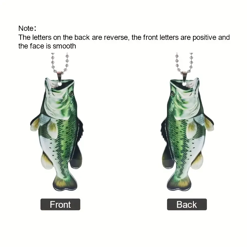 Creative Funny Fish Design Acrylic Car Hanging Ornaments - Temu