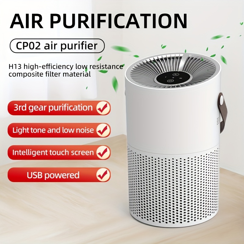 AIRTOK Purificateurs d'air pour chambre à coucher, maison, filtre à air  HEPA H13 pour fumée, poussière, odeurs, pollen, squames d'animaux  domestiques