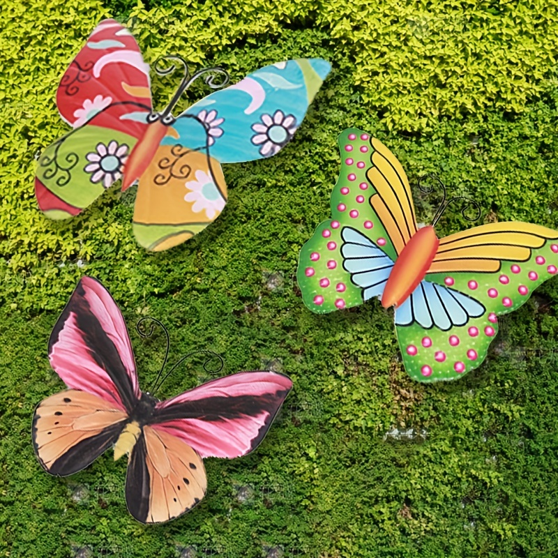 Butterfly Metal Decorative Wall Hanging Garden Craft Iron - Temu