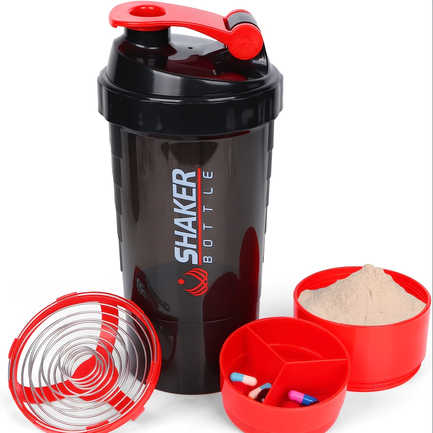 Bouteille isotherme 1,2L - Sport noire mate poudrée. SHAKER BALL OFFER –  Sportives