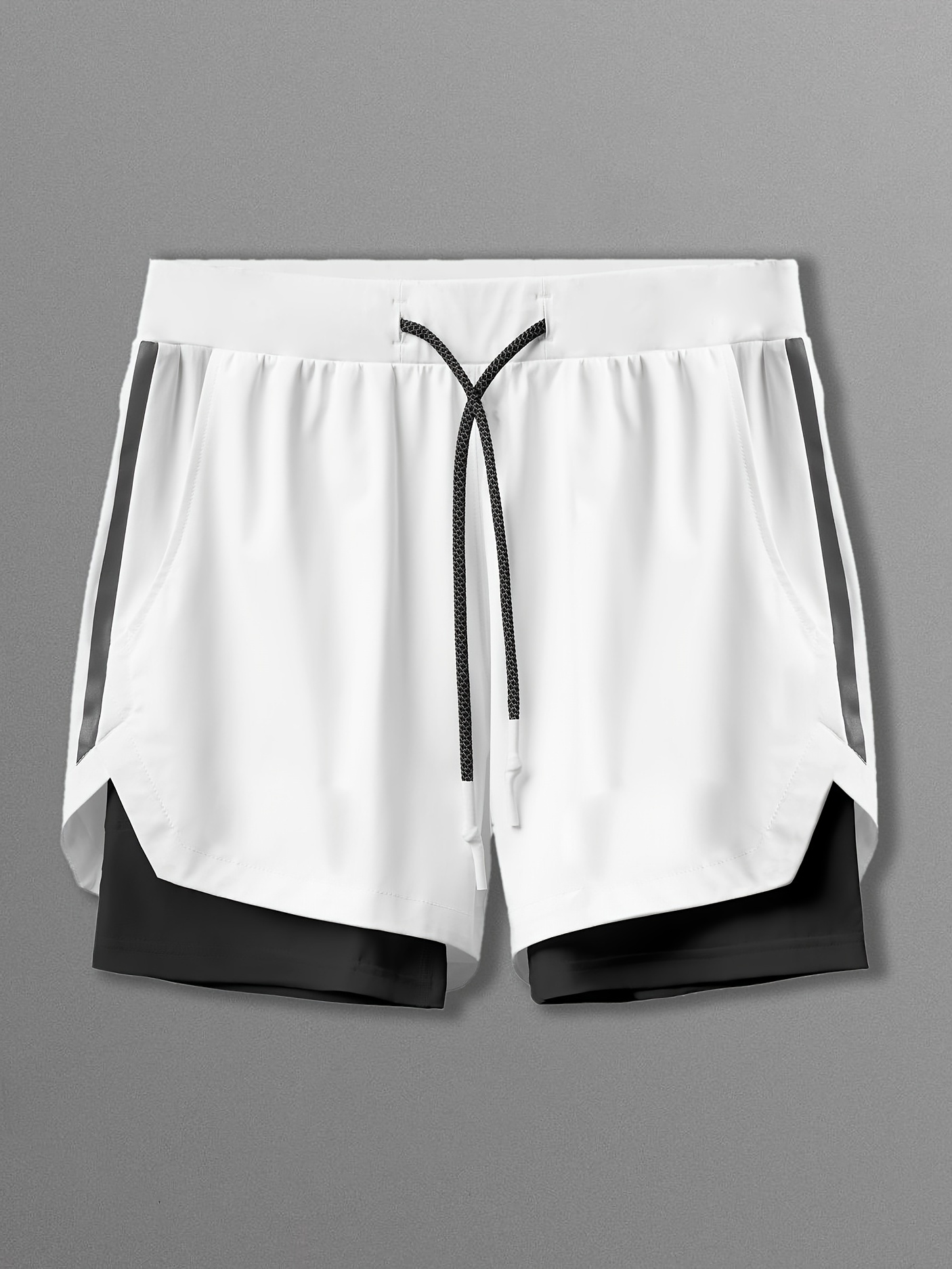 Men'S Quick-Dry Shorts for Sports, Running, And Marathons, Designed for Short Sprints And American-Style Workouts, Featuring a Liner And a Length That Doesn'T Go Past The Knees