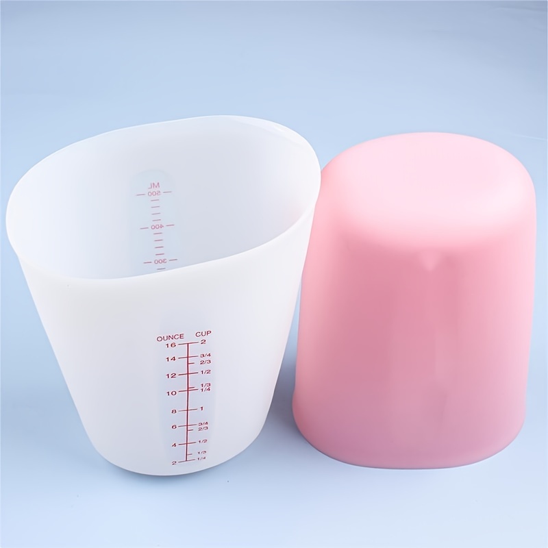 Baking Tool Metering Cup Graduated Pour Spout Plastic Visual Scale