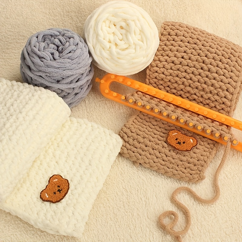Handle Knitting Loom Hook + 2 Pieces s Yarn Weaving Tools