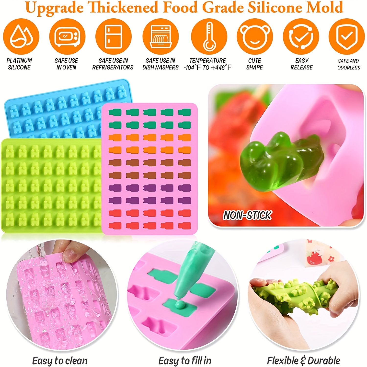 DIY Silicone Candy Molds - Easy To Use and Clean Chocolate Molds