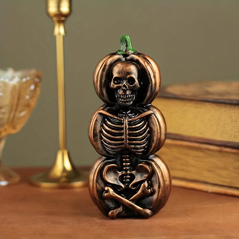 Pumpkin Skull Decor Ornament,home Living Room Bar Cafe Decor ...