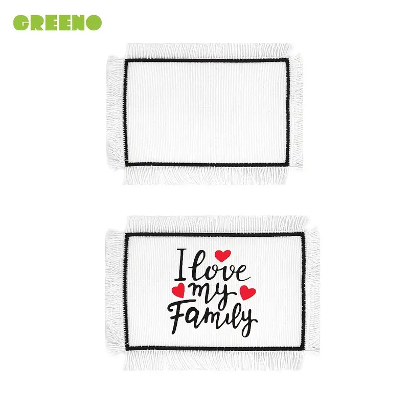 Personalised Photo Printing Cloth Patch With Tassel Edge - Temu