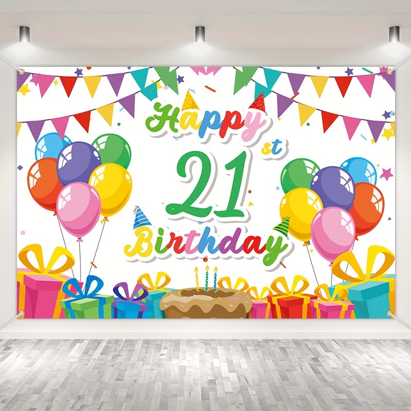 Happy Birthday Balloons Happy Birthday Banner Birthday Party - Temu