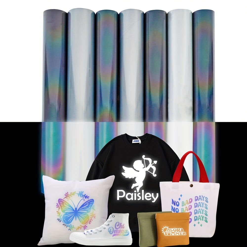 HTV Vinyl Roll, Heat Transfer Vinyl for T-Shirts Fabric, Cotton, Pillow,  Iron On Vinyl For All Cutter Machine, Easy to Cut &Weed