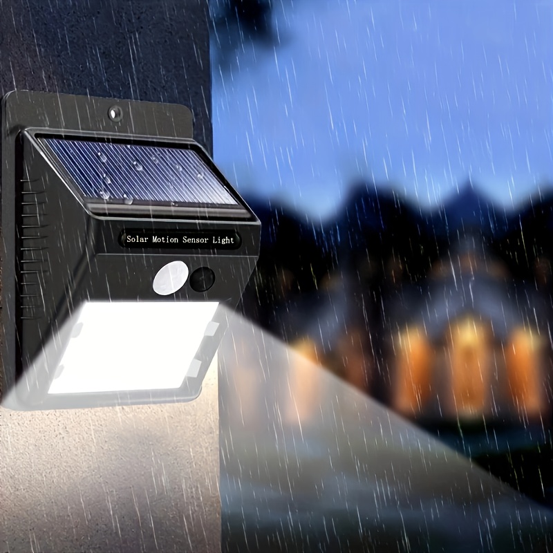2pcs 4pcs solar motion sensor wall light waterproof solar wall lamp for front door backyard garage balcony