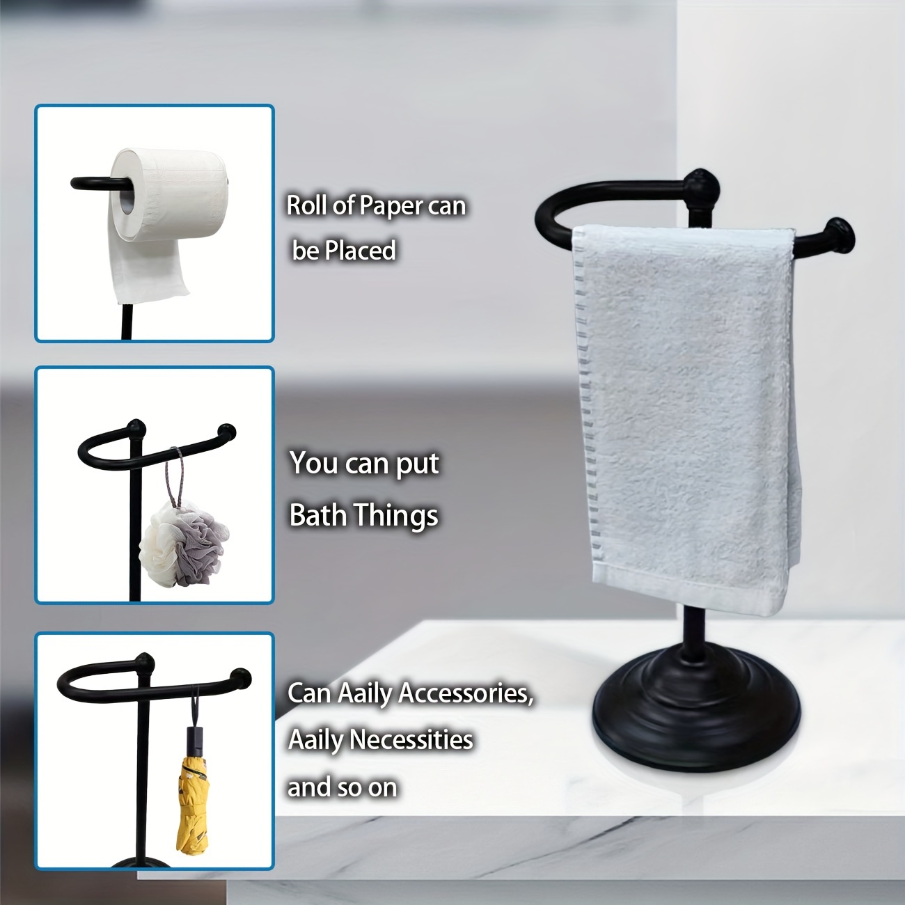 Vanity Towel Holder, Hand Towel, Hand Towel Holder, Hand Towel
