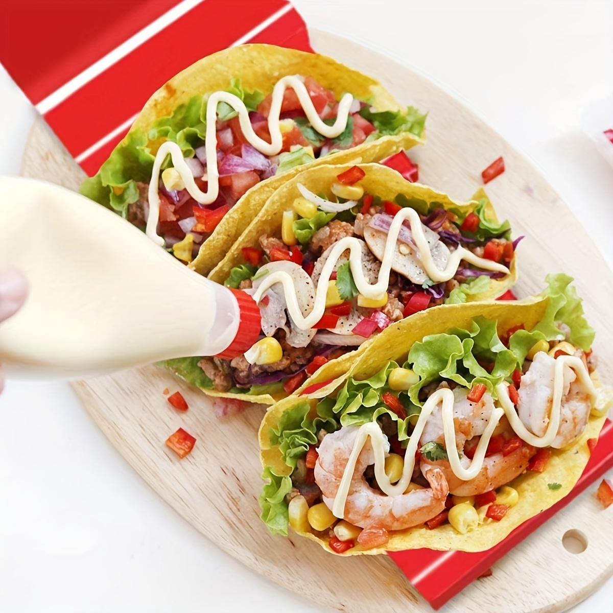 1 Soporte Tacos Estante Tacos Doméstico Soporte Tacos - Temu