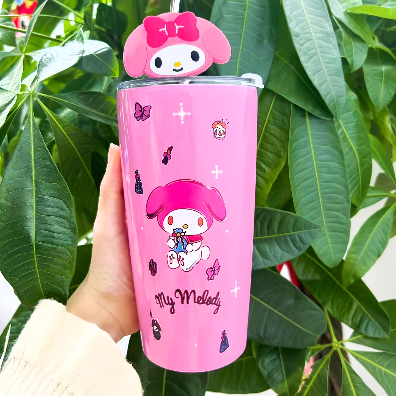 1pc 600ml 20 3oz Hello Kitty Cinnamoroll Pattern Water Bottle Cartoon Cute  Kuromi Printed Stainless Steel Insulated Water Bottle Lid Straw Outdoor  Camping Driving Fitness - Sports & Outdoors - Temu