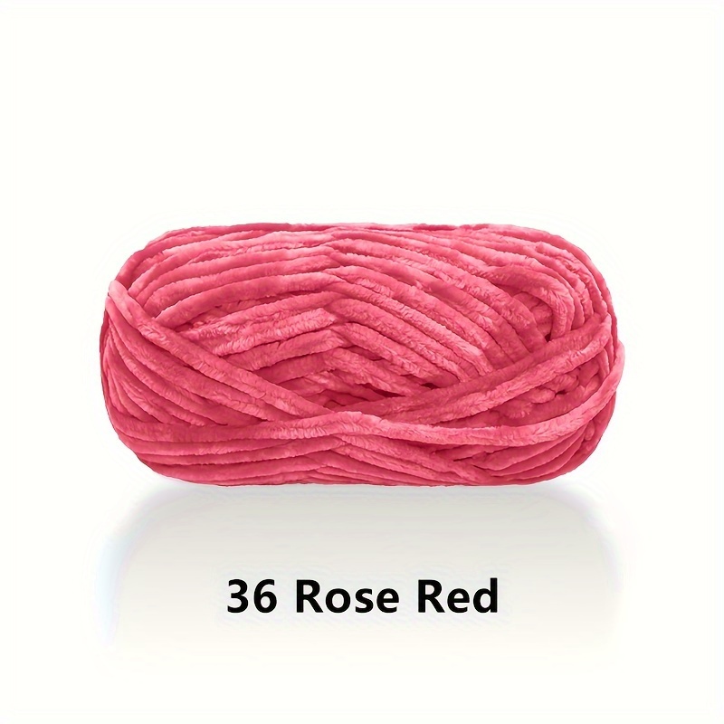 1pc Chenille Wool Thread Thick Thread Warm Soft Comfortable Yarn Knitting  Crochet Yarn Hand Knitted Line Velvet Yarn 100 Polyester Fiber Stick Needle  Scarf Thread 100g, Check Out Today's Deals Now