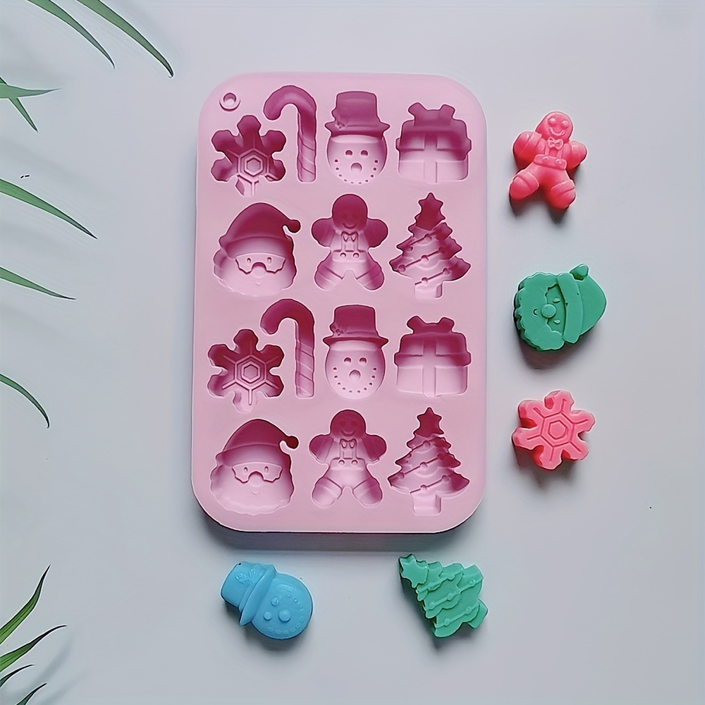 1pc, Christmas Chocolate Mold, 3D Silicone Mold, 25 Cavity Candy Mold,  Pastry Mold, Baking Tools, Kitchen Accessories, Xmas Decor