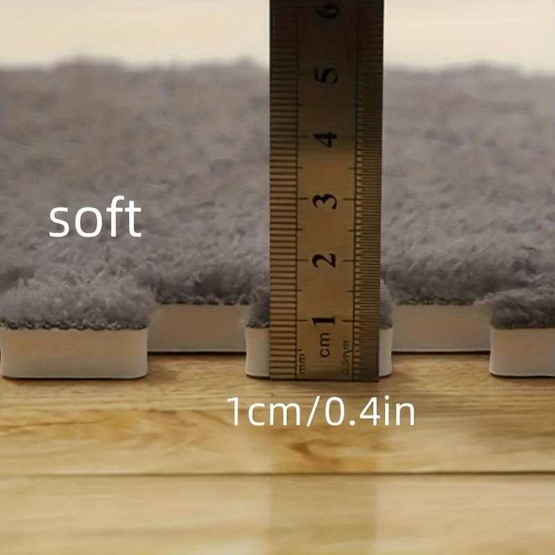 Thickened Plush Foam Interlocking Floor Mat Fluffy Square - Temu
